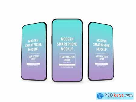 Modern Smartphone Mockup Template Set