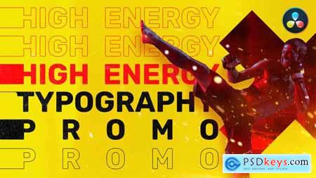 Energy Typography Promo For DaVinci Resolve 34987014