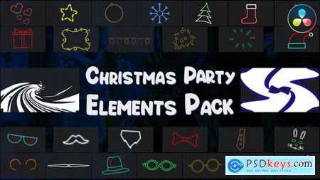 Christmas Party Elements Pack DaVinci Resolve 34974326