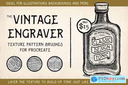 Vintage Engraver - Procreate Brushes