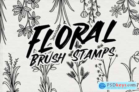 Floral Stamp Brushes