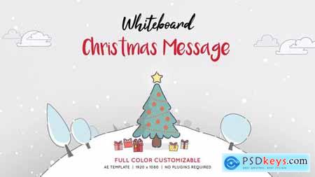 Whiteboard Christmas Message 34752773