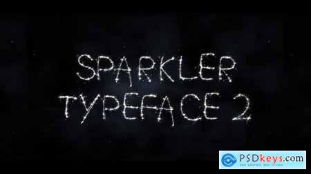 Sparkler Typeface II - After Effects Template 35054252