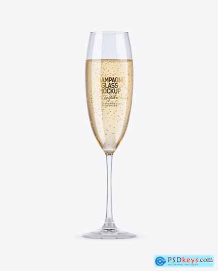 Champagne Glass Mockup 27077