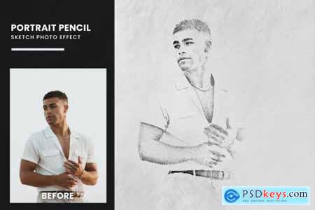 Portrait Pencil Sketch Photo Effect