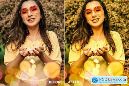 Yellow Effect Action & Lightrom Presets