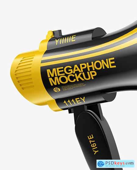 Glossy Megaphone Mockup 65271