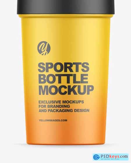Matte Sports Bottle Mockup 89564