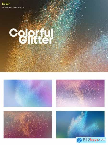 Colorfull Glitter Overlays