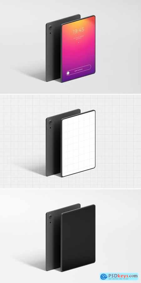 Isometric Tablet Mockup
