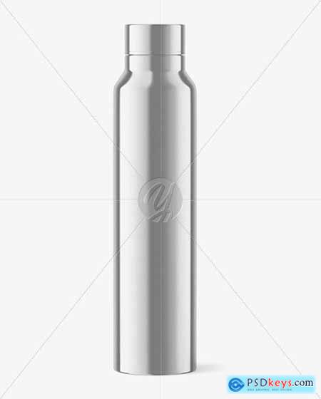 Glossy Metallic Thermo Water Bottle Mockup 89594