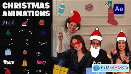 Christmas Mask And Sticker Animations for After Effects 35101733