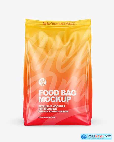 Matte Food Bag Mockup 89136