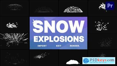 Snow Explosions Premiere Pro MOGRT 35119125