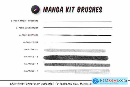 Manga Procreate Brushes & Anime Pens 5387184