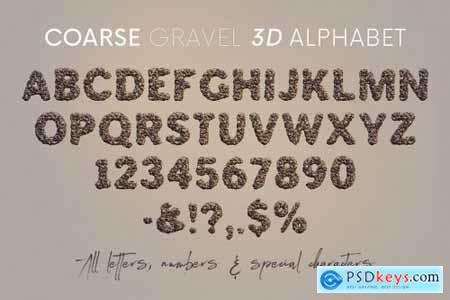 Coarse Gravel - 3D Lettering 6724332