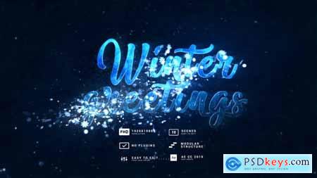Winter Greetings - Snowflakes Titles 34974171