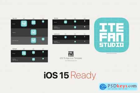iOS 15 App Icon Template
