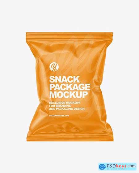 Glossy Snack Package Mockup 87053