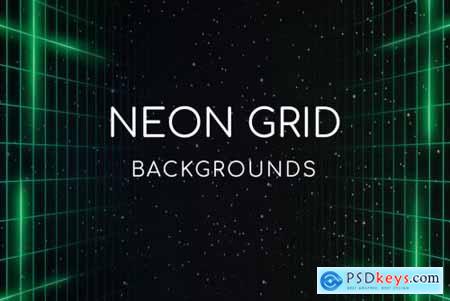 Neon Grid Backgrounds 6725042