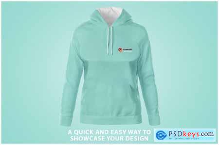 Womans Hoodie Mockup - Front View