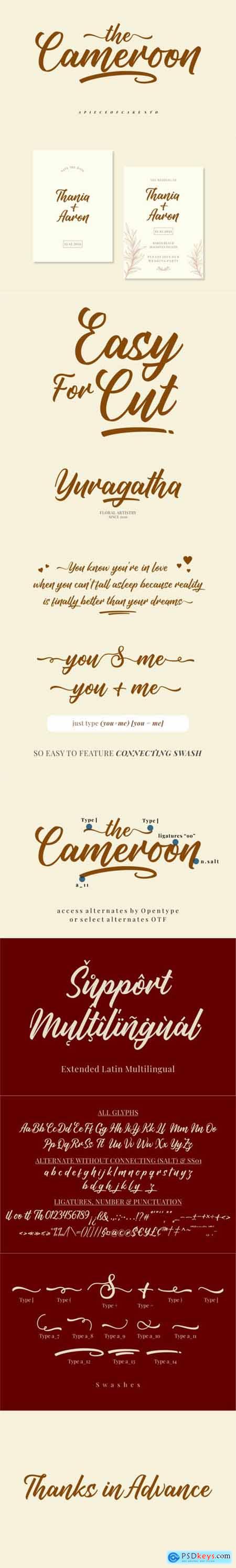 Cameroon - Magical Script Font