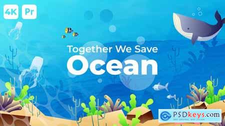 Save The Ocean Slideshow Premiere Pro MOGRT 35085667