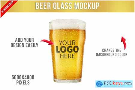 Beer Glass Mockup