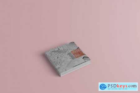 Cover Book Square Mock-Up