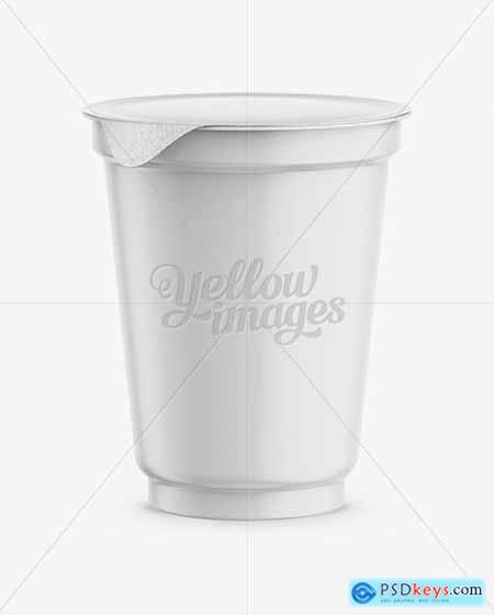 Plastic Cup with Foil Lid Mockup 16408