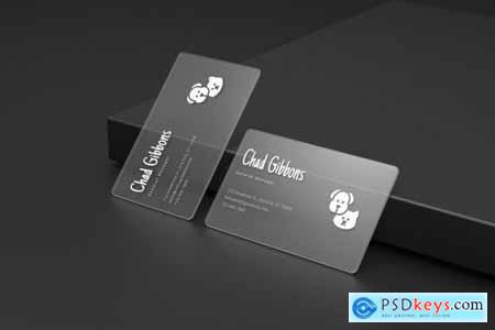 Transparent Business Card Mockups