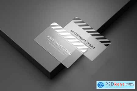 Transparent Business Card Mockups