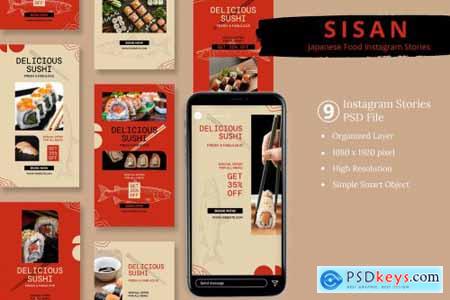 Sisan - Japanese Food Instagram Stories
