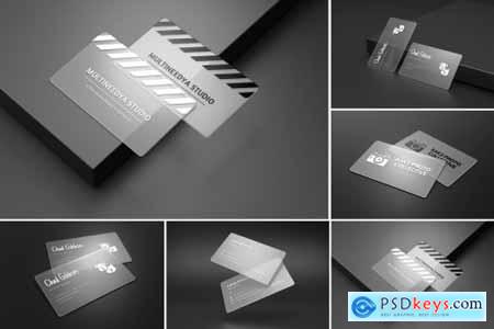 Transparent Business Card Mockups