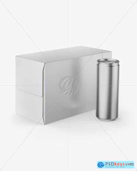 Box with Can Mockup 40310