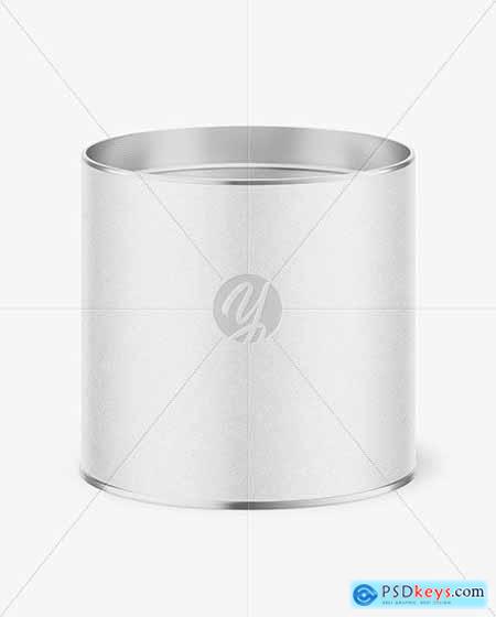 Tin Can with Kraft Label Mockup 87039