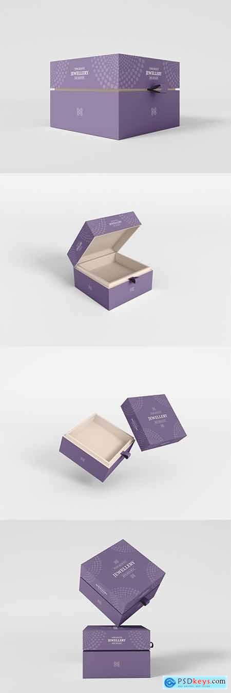 Luxurious jewellery box mockup