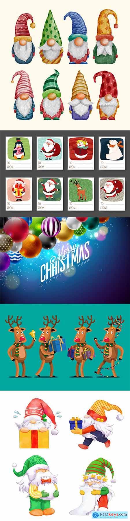 Christmas winter vector collection vol 7