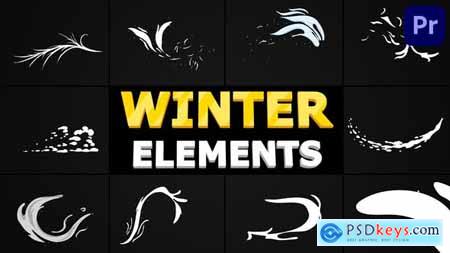 Hand-Drawn Winter Elements Premiere Pro 35181232