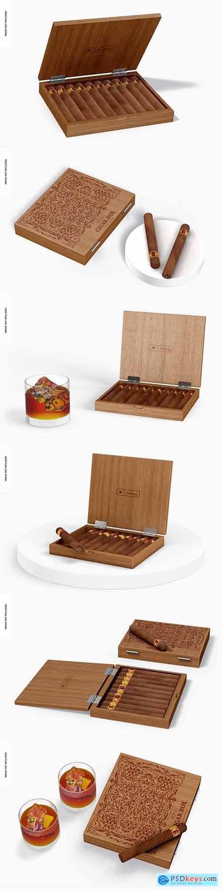 Cigar box mockup