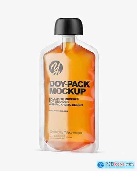 Doy-Pack with Honey Mockup 45486