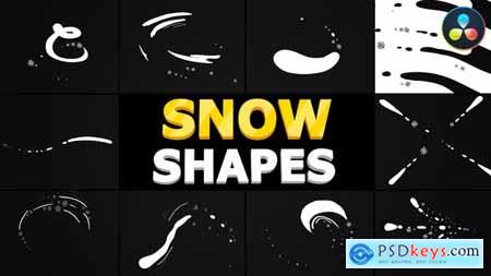 Snow Shapes Pack DaVinci Resolve 35122404