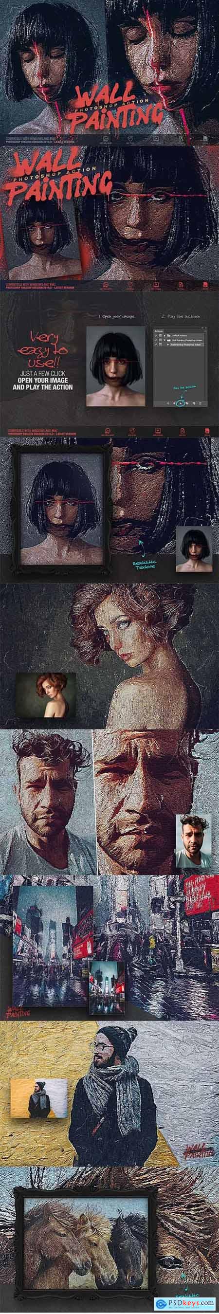 Wall Painting Photoshop Action 6528095