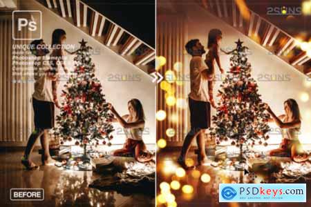 Christmas Lights Bokeh Overlay Photoshop945