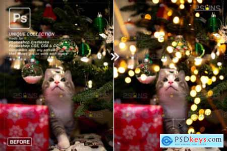 Christmas Lights Bokeh Overlay Photoshop945