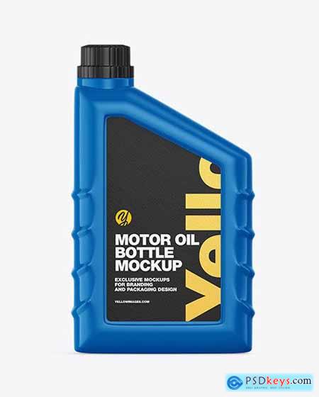 Glossy Motor Oil Bottle Mockup 60986