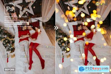 Christmas Lights Bokeh Overlay Photoshop579