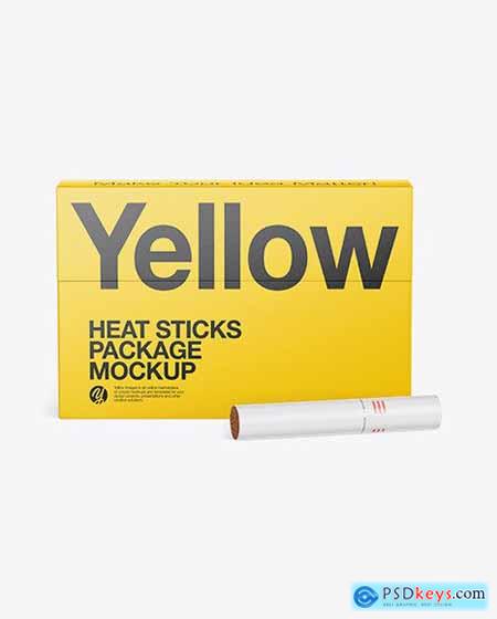 Heat Sticks Package Mockup - Front View 61264