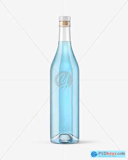 Clear Glass Gin Bottle Mockup 56199