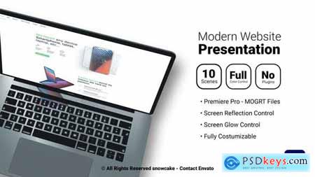 Modern Website Presentation For Premiere Pro 35221558
